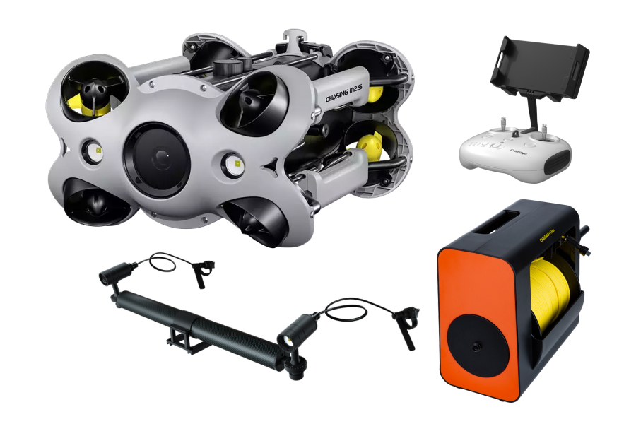 【予約】CHASING M2 S Ver.2.0 水中ドローン スタンダードセット　200mケーブル付属　【賠償責任保険付】